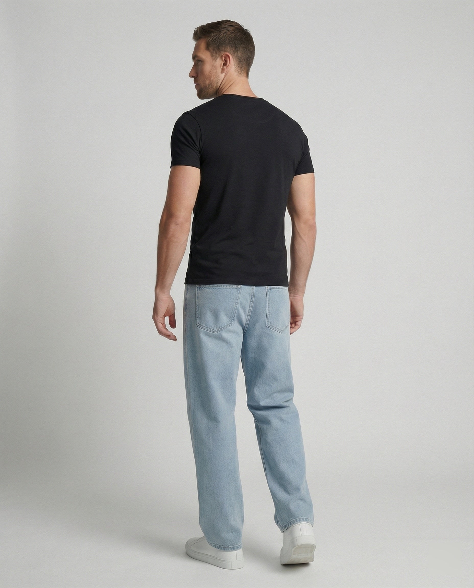 Herren Weite Vintage Jeans
