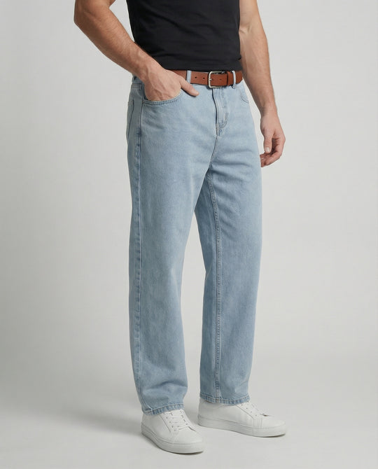 Herren Weite Vintage Jeans
