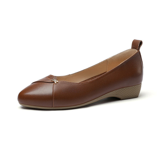 Damen bequeme Ballerinas mit modischem Riemen und elegantem Detail R&B