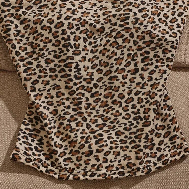 Damen Leichtes Oberteil mit Leopardenmuster R&B
