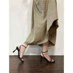 Damen elegante High Heel Sandalen mit modischem Riemendesign R&B