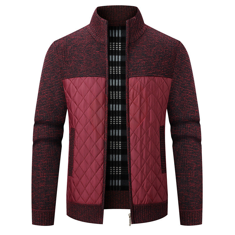 Herren modische Übergangsjacke mit strukturiertem Design und isolierendem Innenfutter