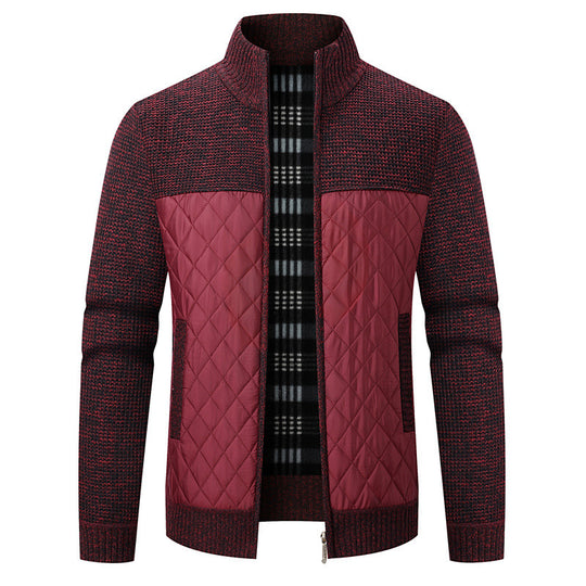 Herren modische Übergangsjacke mit strukturiertem Design und isolierendem Innenfutter R&B