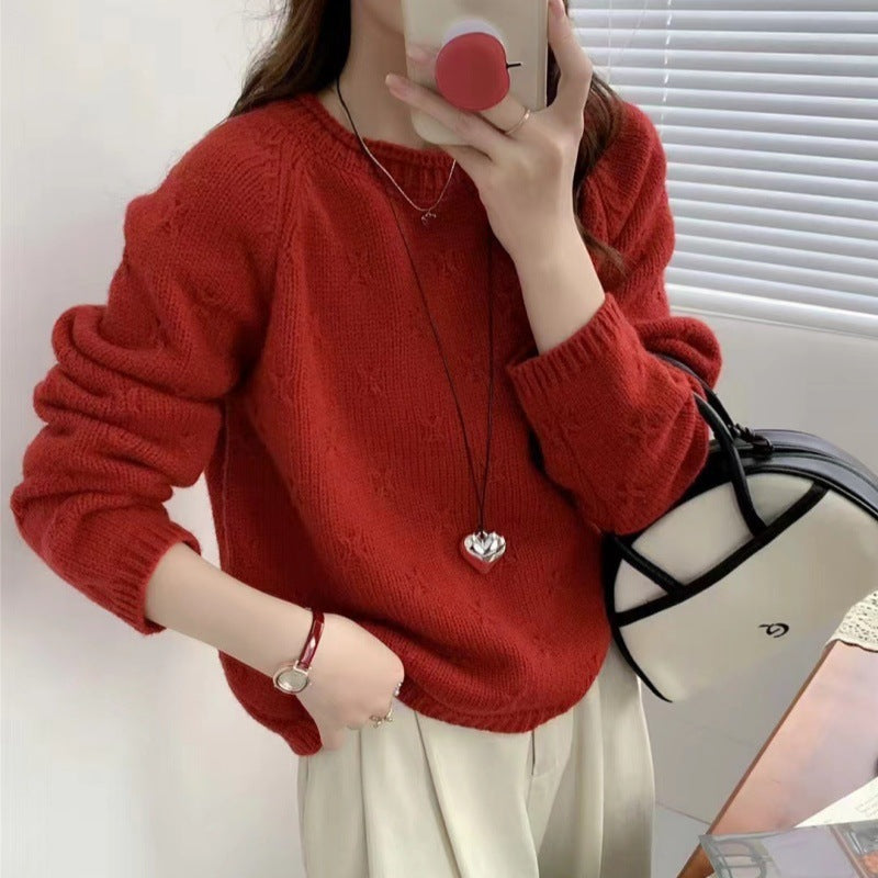 Damen Kuscheliger Strickpullover mit strukturiertem Muster R&B