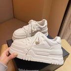 Damen Chunky Sneakers mit sportlichem Design und klobiger Sohle