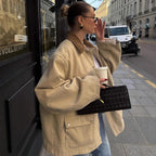 Damen Oversized Utility-Jacke R&B