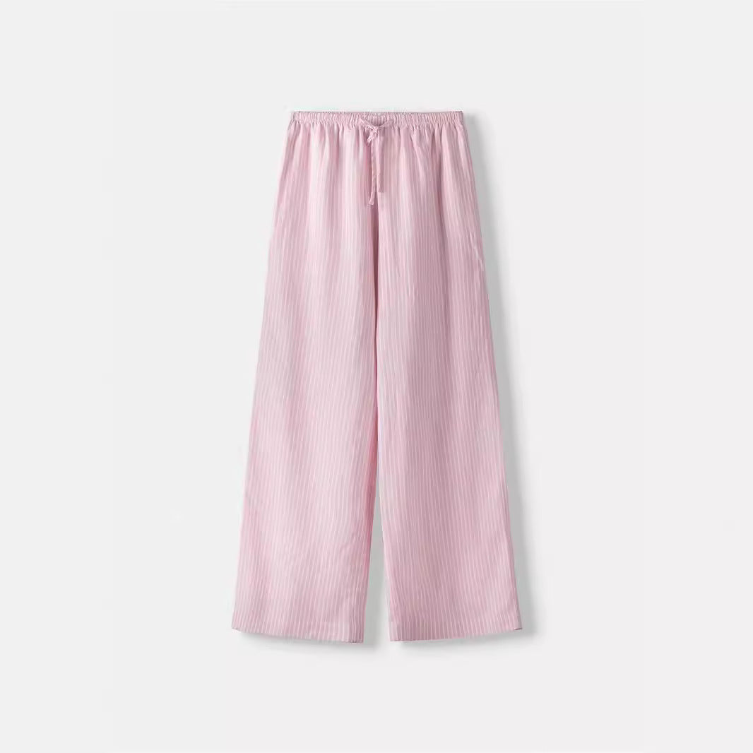 Damen Hochtaillierte Freizeithose mit breitem Bein R&B
