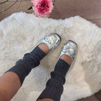 Damen Ballerinas mit elegantem Glanz und zartem Schleifen-Detail EB