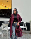 Damen trendiger Trenchcoat mit stilvollem Schnitt und praktischen Taschen R&B