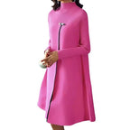 Damen trendiger Midi-Mantel R&B