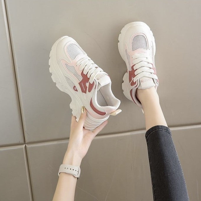 Damen Fashion Sneakers mit atmungsaktiver Mesh-Oberfläche und dämpfender Sohle