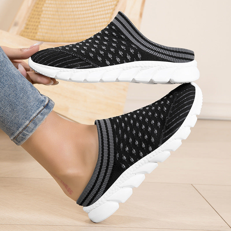 Damen nan Strick-Mule mit sockenhaftem Schaft und gedämpfter Segmentlaufsohle R&B