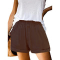 Damen leichte Chino-Shorts mit elastischem Bund und praktischen Taschen R&B