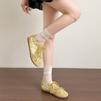 Damen modische Sneakers im Vintage-Look mit atmungsaktiver Oberflächenstruktur R&B