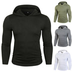 Herren Sportlicher Kapuzenpullover mit funktionalen Reißverschlusstaschen