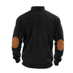 Fleece Pullover Herren sportlich elegant mit Stehkragen