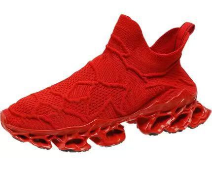 Damen Sportliche Strick-Sneaker mit rutschfester Sohle und innovativer Dämpfungstechnologie R&B