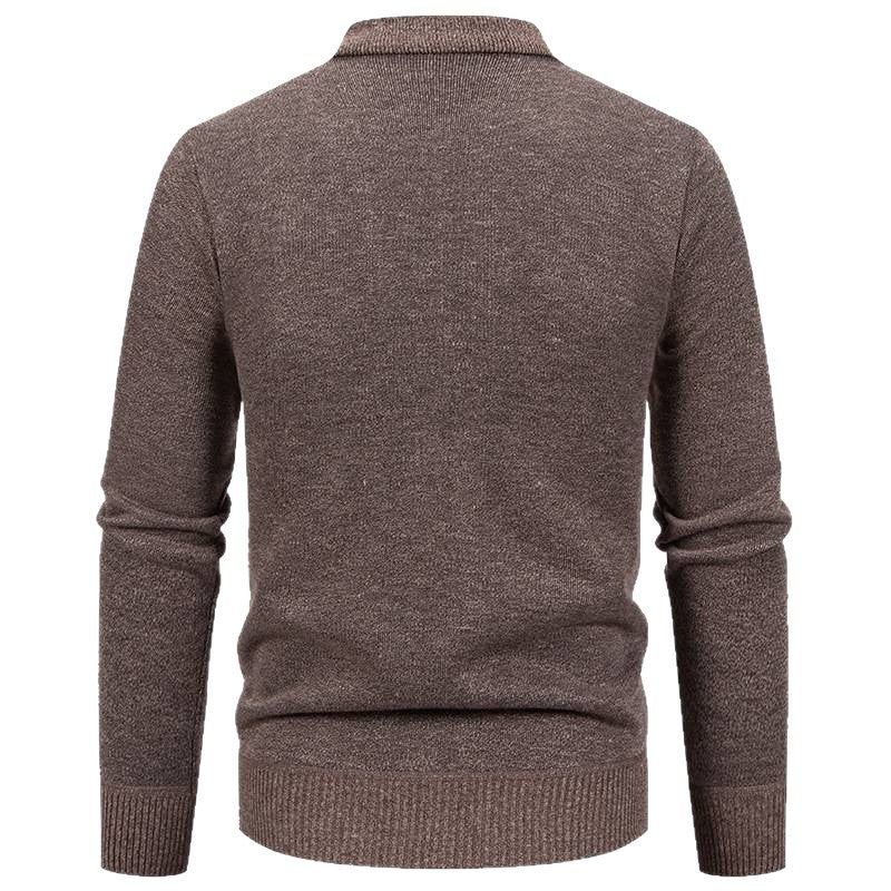 Herren Strickjacke mit modischem Karomuster und praktischen Knöpfen R&B