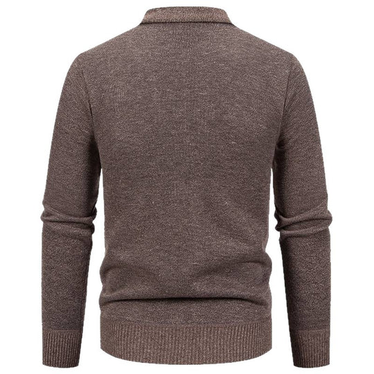Herren Strickjacke mit modischem Karomuster und praktischen Knöpfen R&B