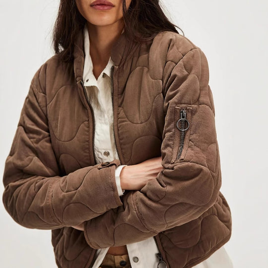 Damen gesteppte Bomberjacke R&B