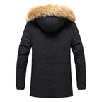 Herren Winterparka mit abnehmbarem Kunstfellkragen R&B