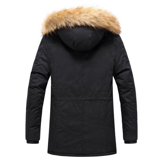 Herren Winterparka mit abnehmbarem Kunstfellkragen R&B