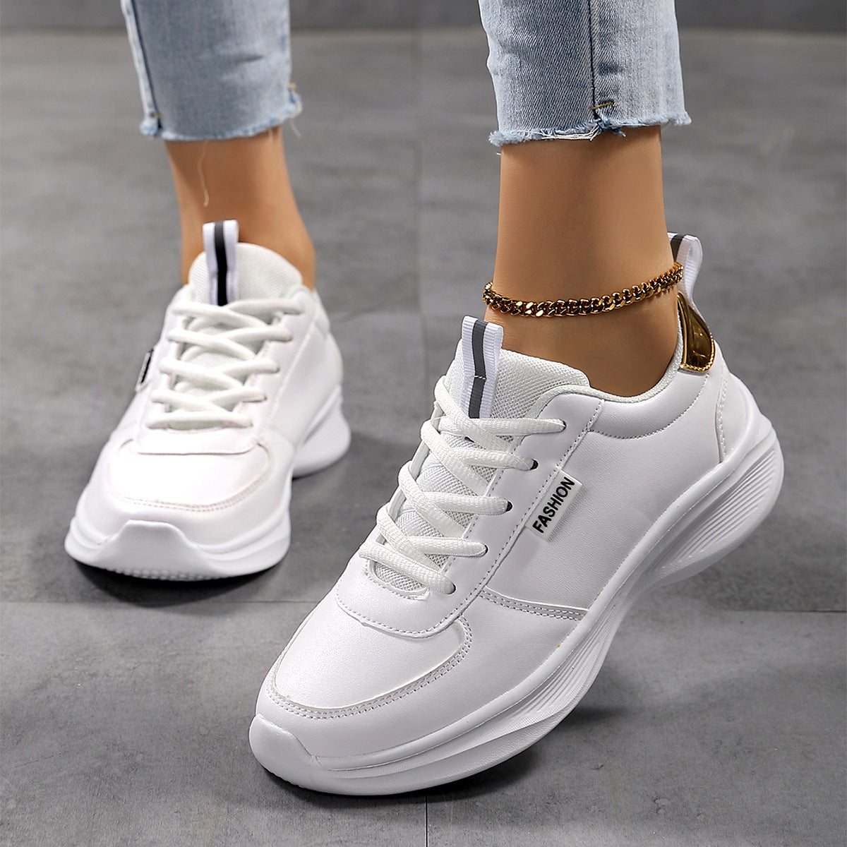 Damen Sportliche Sneakers mit atmungsaktiver Sohle und rutschfester Laufsohle