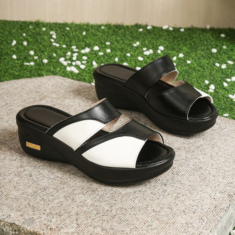Damen bequeme Pantoletten mit modischem Design R&B