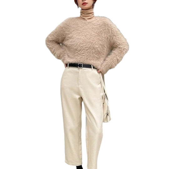 Damen Flauschiger Pullover mit weichem Material und modischem Design R&B