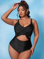 Damen Einteiler Badeanzug mit innovativem Cut-Out Design