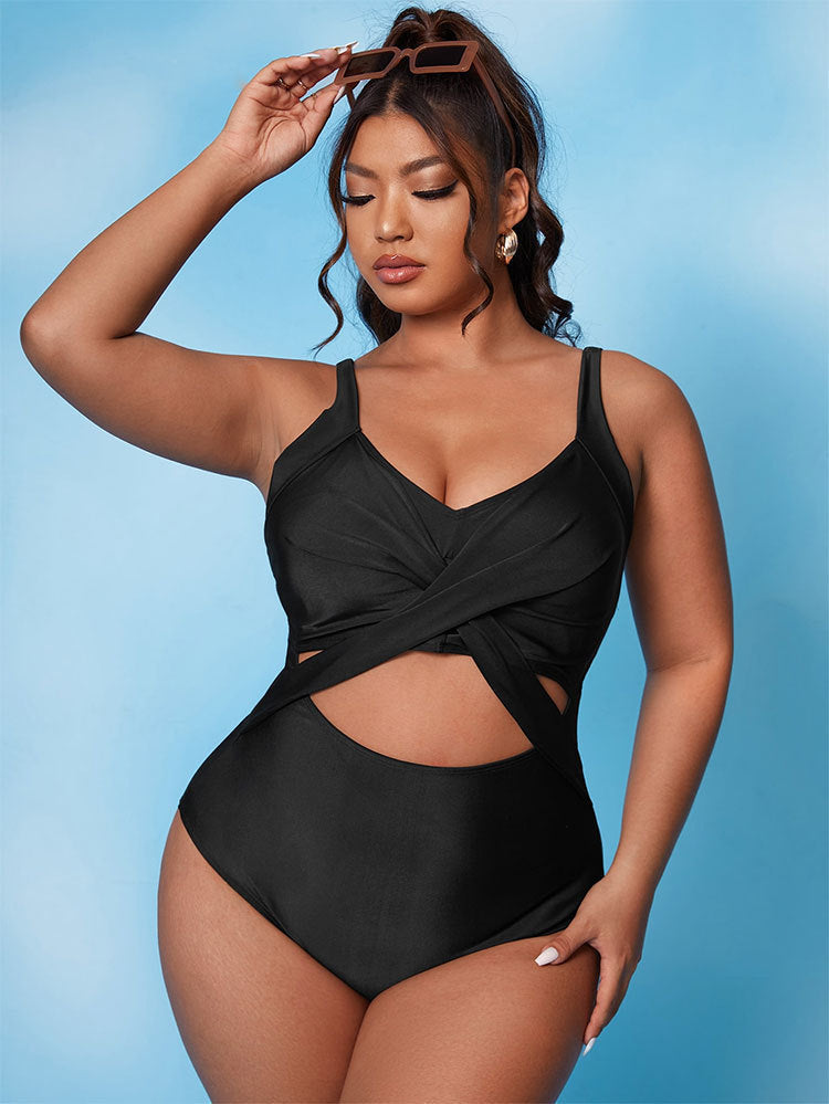Damen Einteiler Badeanzug mit innovativem Cut-Out Design