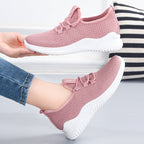 Damen Atmungsaktive Komfort Sneakers mit elastischem Strickdesign R&B