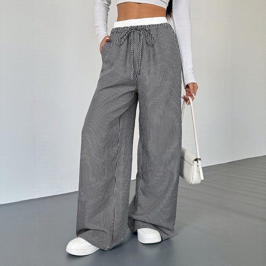 Damen Bequeme Joggpants mit lässigem Streifenmuster R&B