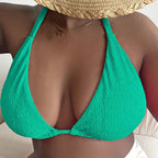 Damen Triangel-Bikinioberteil mit tiefem V-Ausschnitt R&B