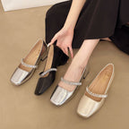 Damen Elegante Absatzschuhe mit Glitzerkette R&B