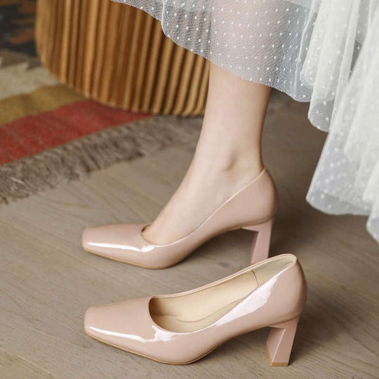 Damen Elegante und zeitgemäße Pumps mit blockierendem Absatz R&B