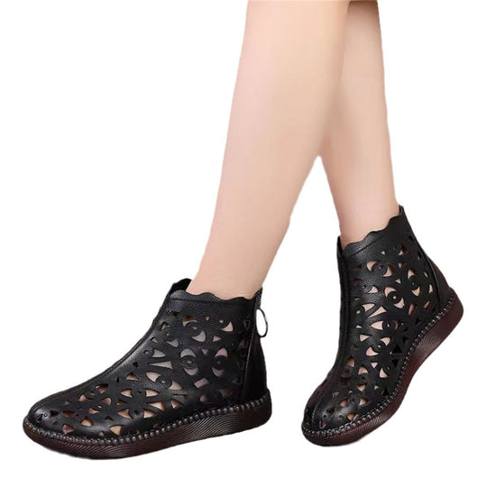 Damen Offene Clogs mit dekorativem Lochdesign R&B