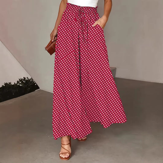 Damen Palazzo-Hosen mit elastischem Bund und praktischen Taschen R&B