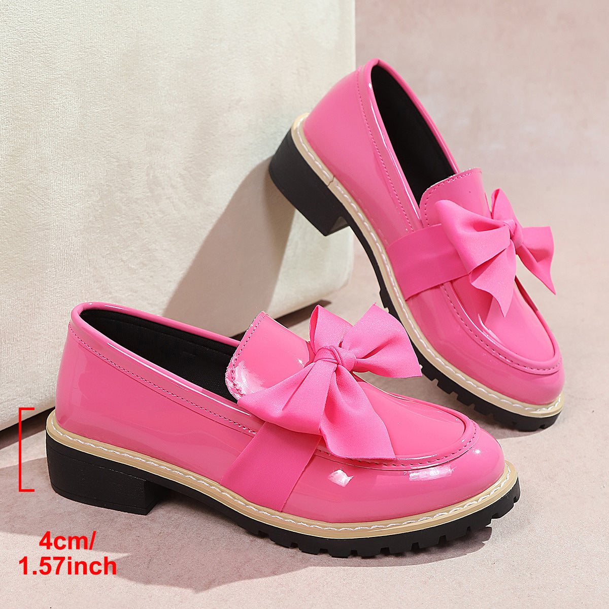 Damen Ballerina-Schuhe mit dekorativen Schleifen und rutschfester Sohle R&B