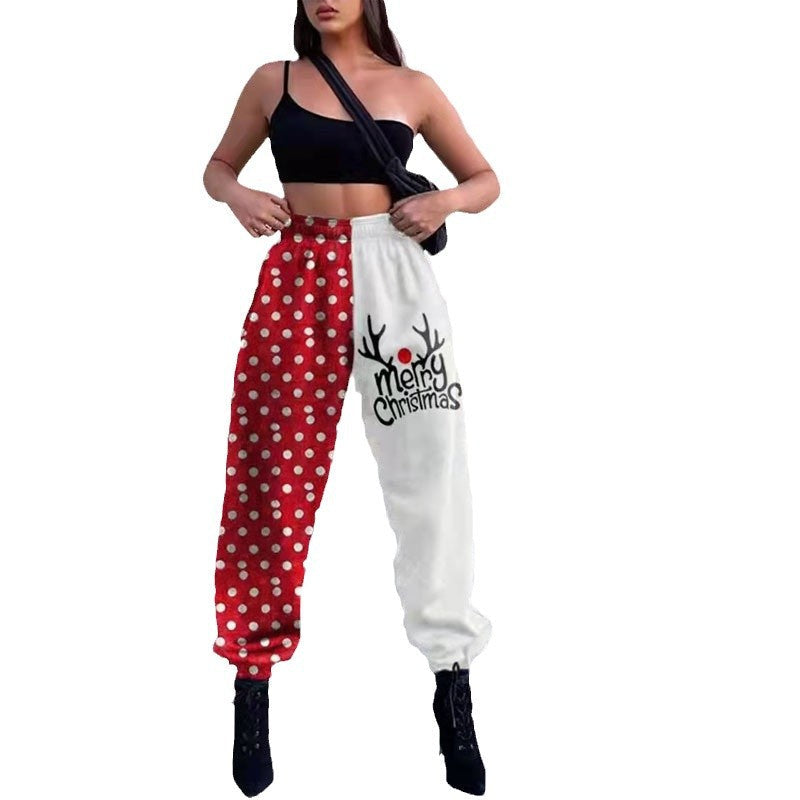 Damen Freizeithose mit lustigem Schneemann-Design R&B