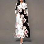Damen Maxikleid mit floralen Mustern R&B
