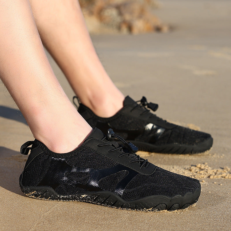 Damen Leichte und atmungsaktive Freizeitschuhe mit elastischem Schnürsystem