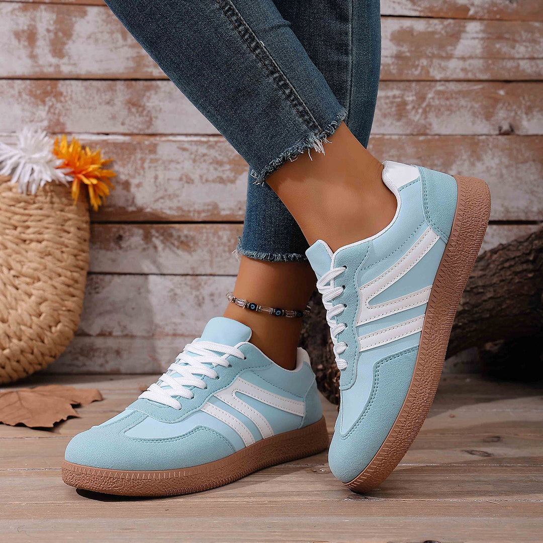Damen Sportliche Freizeitsneaker mit atmungsaktiver Obermaterialstruktur und rutschfester Sohle R&B