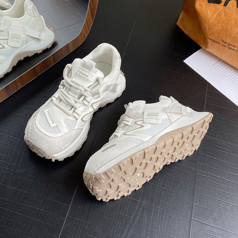 Damen Sportliche Sneakers mit atmungsaktiver Oberflächenstruktur und flexiblem Sohlenprofil R&B