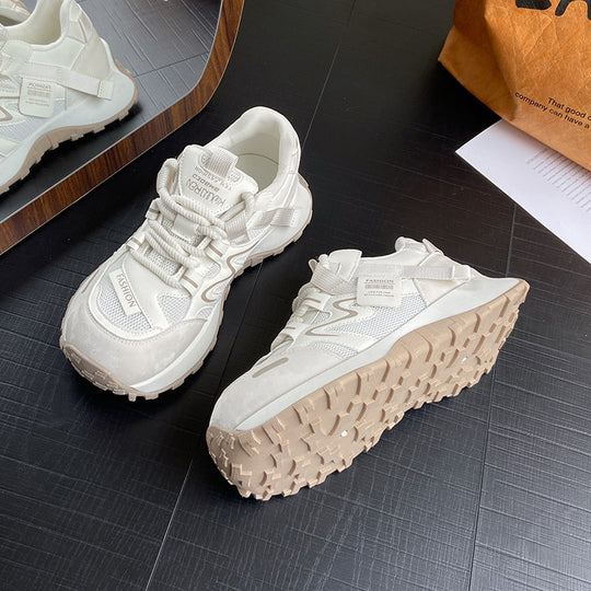 Damen Sportliche Sneakers mit atmungsaktiver Oberflächenstruktur und flexiblem Sohlenprofil R&B