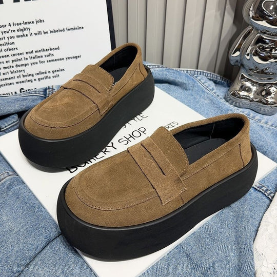 Damen modische Slipper mit extravaganter Plateau-Sohle R&B