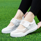 Damen Sportliche Klettverschluss Sneakers mit atmungsaktivem Obermaterial