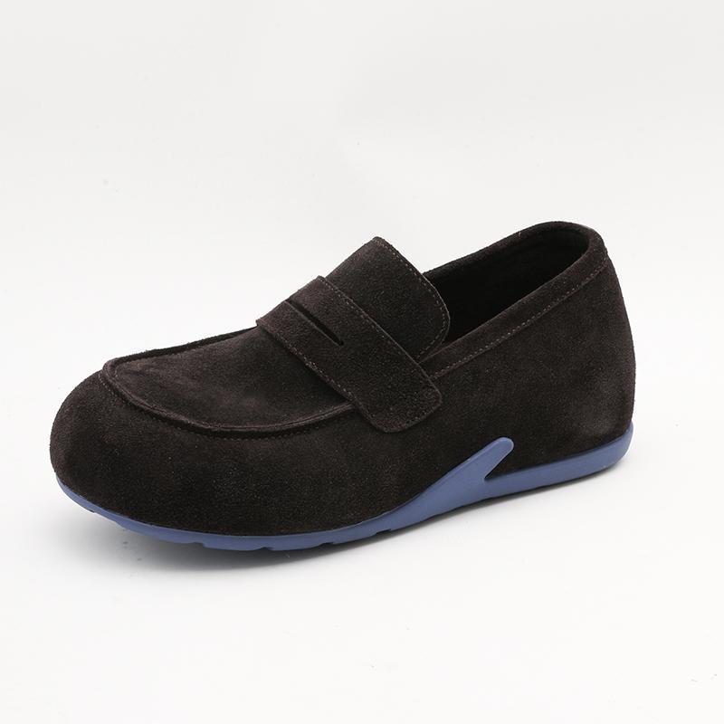 Damen Mokassins aus weichem Wildleder mit verstellbarem Riemen R&B