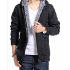 Herren kuschelige Strickjacke mit hochwertigem Innenfutter R&B