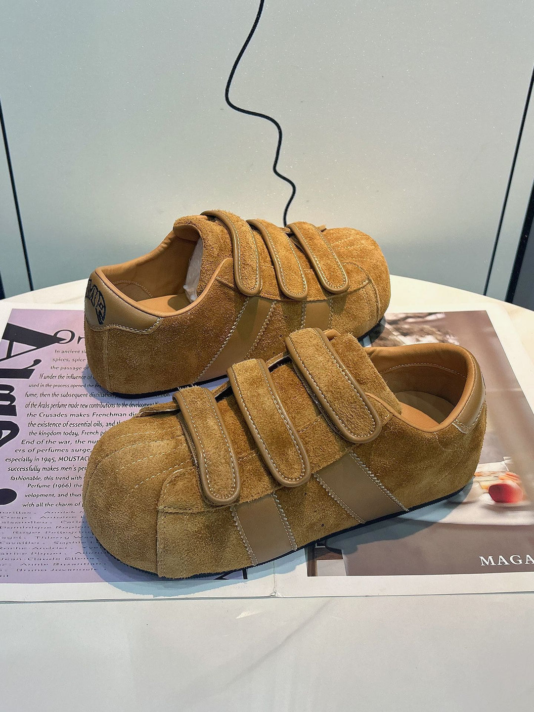Damen Sportliche Clogs mit praktischen Klettverschluss und bequemer Dämpfung R&B